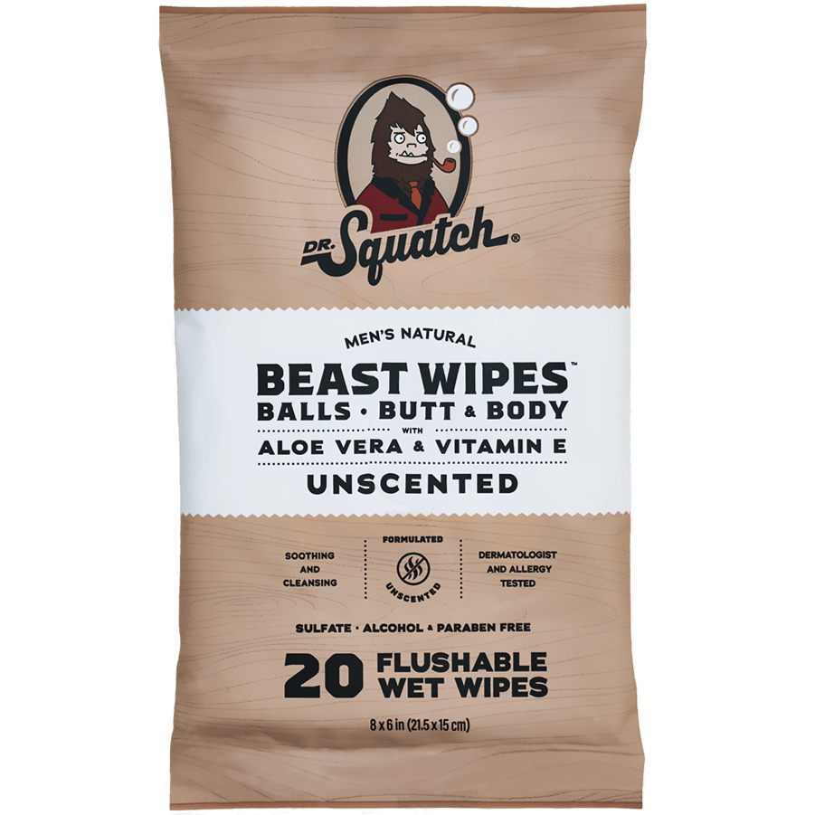 Unscented Wipes - Dr. Squatch